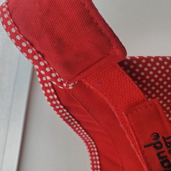 BLACK EMBROIDERY MINNIE MOUSE RED DISNEY VISOR w/ Velcro adjustment - Picture 3 of 5